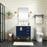 Elegant Kitchen/Bath Eugene 32" Single Bathroom Vanity, Blue