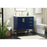 Elegant Eugene 32" Single Bathroom Vanity, Blue/Backsplash