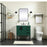 Elegant Kitchen/Bath Eugene 32" Single Bathroom Vanity, Green