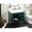 Elegant Eugene 32" Single Bathroom Vanity, Green/Backsplash