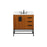 Elegant Eugene 32" Single Bathroom Vanity, Teak/Backsplash - VF48832MTK-BS