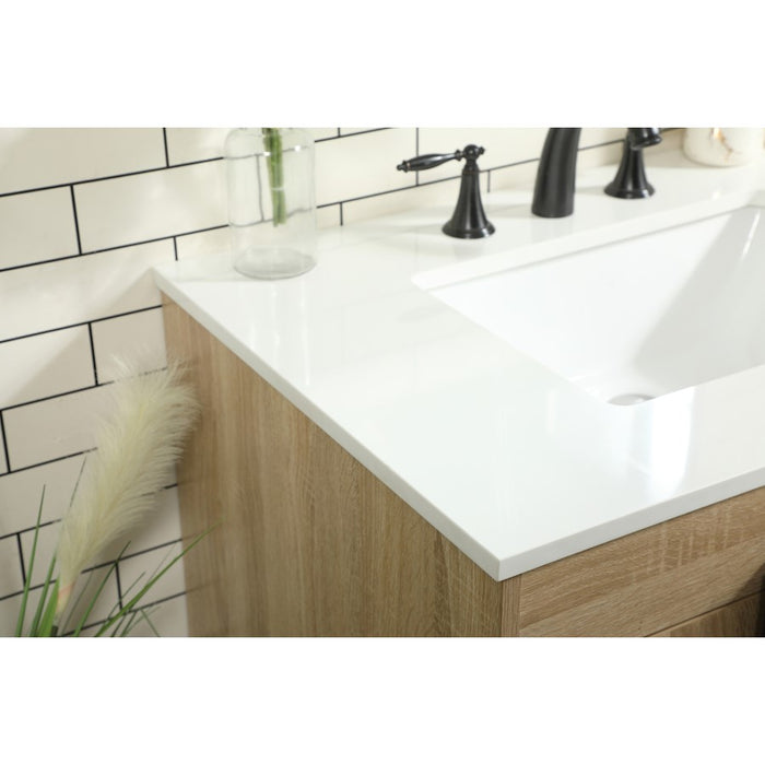 Elegant Kitchen/Bath Eugene 32" Single Bathroom Vanity, Mango Wood