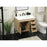 Elegant Eugene 32" Single Bathroom Vanity, Mango Wood/Backsplash