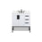 Elegant Eugene 32" Single Bathroom Vanity, White/Backsplash - VF48832MWH-BS