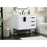 Elegant Eugene 32" Single Bathroom Vanity, White/Backsplash