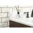 Elegant Eugene 32" Single Bathroom Vanity, Walnut/Backsplash