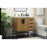 Elegant Kitchen/Bath Eugene 32" Single Bathroom Vanity, Walnut Brown