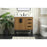 Elegant Eugene 32" Single Vanity, Walnut Brown/Backsplash