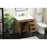 Elegant Eugene 32" Single Vanity, Walnut Brown/Backsplash