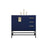 Elegant Kitchen/Bath Eugene 36" Single Bathroom Vanity, Blue - VF48836MBL
