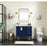 Elegant Kitchen/Bath Eugene 36" Single Bathroom Vanity, Blue
