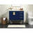 Elegant Eugene 36" Single Bathroom Vanity, Blue/Backsplash