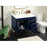 Elegant Eugene 36" Single Bathroom Vanity, Blue/Backsplash