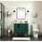 Elegant Kitchen/Bath Eugene 36" Single Bathroom Vanity, Green