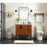 Elegant Eugene 36" Single Bathroom Vanity, Green/Backsplash