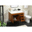 Elegant Eugene 36" Single Bathroom Vanity, Teak/Backsplash