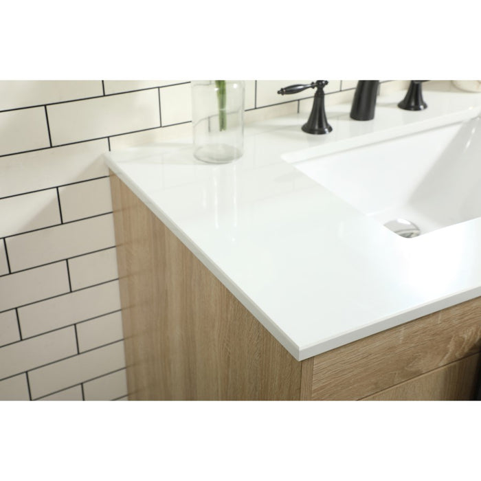 Elegant Kitchen/Bath Eugene 36" Single Bathroom Vanity, Mango Wood