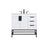 Elegant Kitchen/Bath Eugene 36" Single Bathroom Vanity, White - VF48836MWH