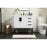 Elegant Kitchen/Bath Eugene 36" Single Bathroom Vanity, White