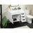 Elegant Kitchen/Bath Eugene 36" Single Bathroom Vanity, White