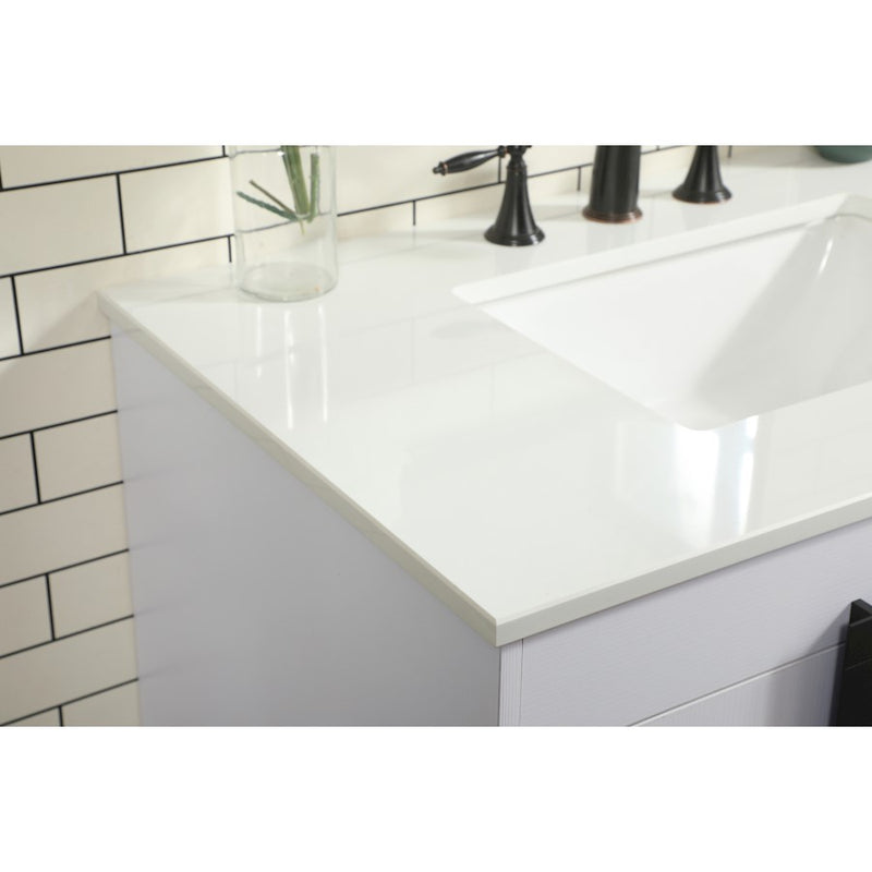 Elegant Kitchen/Bath Eugene 36" Single Bathroom Vanity, White
