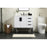 Elegant Eugene 36" Single Bathroom Vanity, White/Backsplash