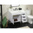 Elegant Eugene 36" Single Bathroom Vanity, White/Backsplash
