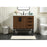 Elegant Eugene 36" Single Bathroom Vanity, Walnut/Backsplash