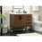 Elegant Eugene 36" Single Bathroom Vanity, Walnut/Backsplash