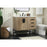 Elegant Kitchen/Bath Eugene 36" Single Bathroom Vanity, Natural Oak