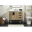 Elegant Eugene 36" Single Bathroom Vanity, Natural Oak/Backsplash