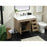 Elegant Eugene 36" Single Bathroom Vanity, Natural Oak/Backsplash