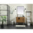 Elegant Eugene 36" Single Bathroom Vanity, Natural Oak/Backsplash