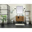 Elegant Kitchen/Bath Eugene 36" Single Bathroom Vanity, Walnut Brown