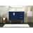 Elegant Eugene 42" Single Bathroom Vanity, Blue/Backsplash