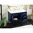 Elegant Eugene 42" Single Bathroom Vanity, Blue/Backsplash