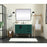 Elegant Eugene 42" Single Bathroom Vanity, Blue/Backsplash