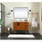 Elegant Eugene 42" Single Bathroom Vanity, Green/Backsplash