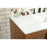 Elegant Kitchen/Bath Eugene 42" Single Bathroom Vanity, Teak