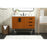 Elegant Eugene 42" Single Bathroom Vanity, Teak/Backsplash