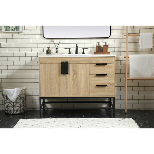 Elegant Kitchen/Bath Eugene 42" Single Bathroom Vanity, Mango Wood