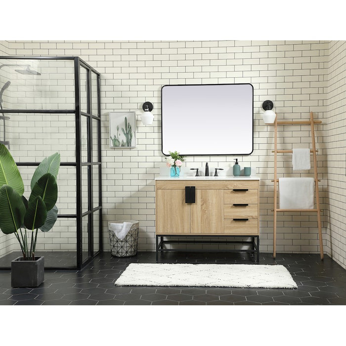 Elegant Kitchen/Bath Eugene 42" Single Bathroom Vanity, Mango Wood