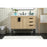 Elegant Eugene 42" Single Bathroom Vanity, Mango Wood/Backsplash