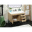 Elegant Eugene 42" Single Bathroom Vanity, Mango Wood/Backsplash