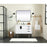 Elegant Eugene 42" Single Bathroom Vanity, Mango Wood/Backsplash