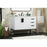 Elegant Eugene 42" Single Bathroom Vanity, White/Backsplash