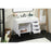 Elegant Eugene 42" Single Bathroom Vanity, White/Backsplash