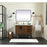 Elegant Eugene 42" Single Bathroom Vanity, White/Backsplash