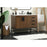 Elegant Eugene 42" Single Bathroom Vanity, Walnut/Backsplash