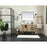 Elegant Eugene 42" Single Bathroom Vanity, Walnut/Backsplash